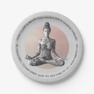 Reiki Master Lotus Pose Pappteller