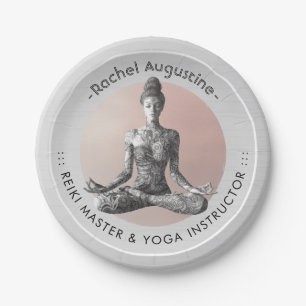 Reiki Master Lotus Pose Pappteller