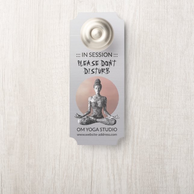 Reiki Master Lotus Pose Türanhänger (Auf Knauf)