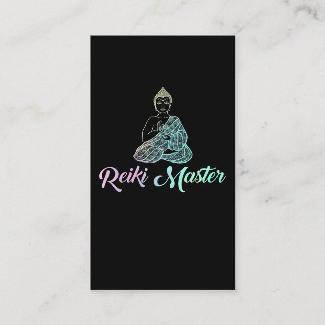 Reiki Master Spiritual Buddha Meditation Visitenkarte (Vorderseite)