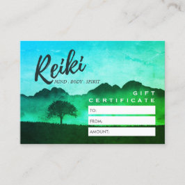 Reiki Master Yoga Instructor Geschenkgutschein Rabattkarte