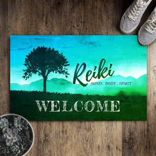 Reiki Master Yoga Mediation Instruktor Willkommen Fußmatte