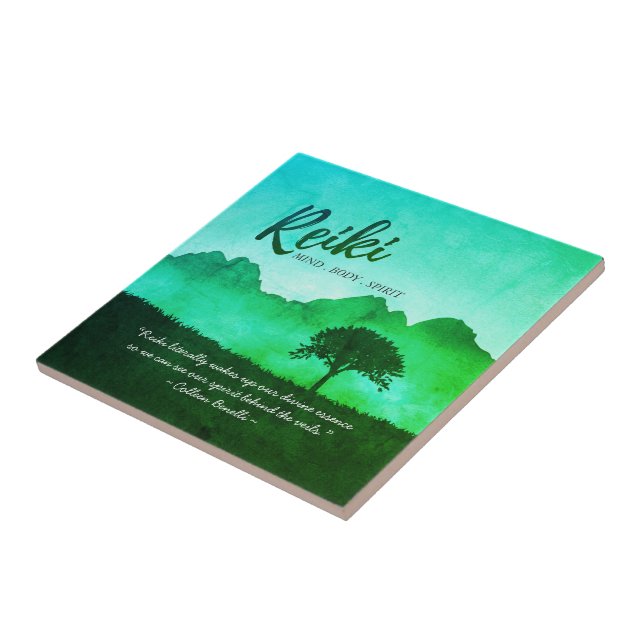 Reiki Master Yoga Mediation Lehrer Quotes Fliese (Seite)