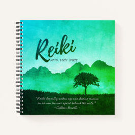 Reiki Master Yoga Mediation Lehrer Quotes Notizbuch