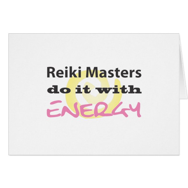 Reiki Masters tun es mit Energie (Vorderseite (Horizontal))