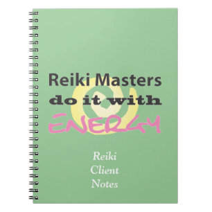 Reiki Masters tun es mit Energie Notizblock