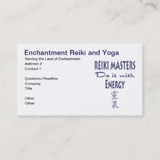 Reiki Masters tun es mit Energie Terminkarte