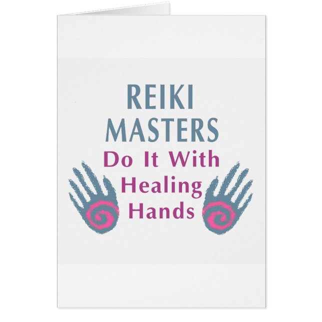 Reiki Masters tun es mit heilenden Händen (Vorne)