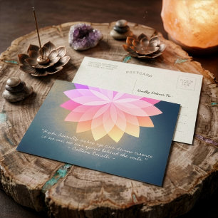 Reiki-Meister und Yoga-Meditationslehrer-Zitate Postkarte