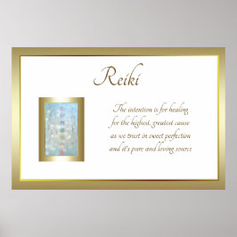Reiki Poem Art Design Poster