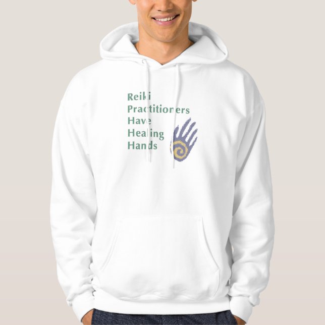 Reiki Practitioner haben heilende Hände Hoodie (Vorderseite)
