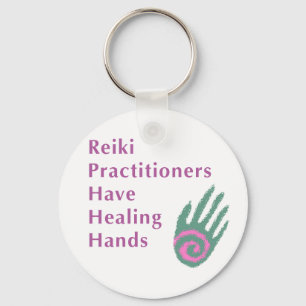 Reiki Practitioner haben heilende Hände Schlüsselanhänger