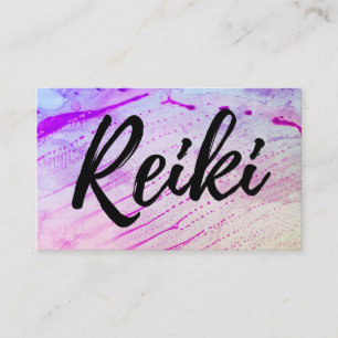 *~* Reiki Praktiker Reiki Vorlagenlehrer-Heiler Visitenkarte