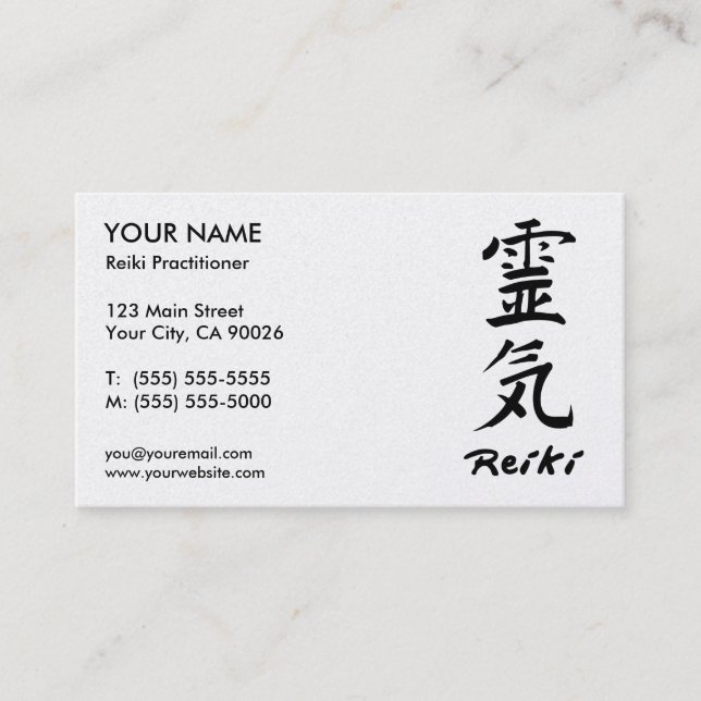 Reiki Praktiker-Visitenkarten Visitenkarte (Vorderseite)