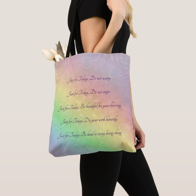 Reiki Principles Rainbow Mandala Design Tasche (Von Nahem)