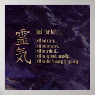 Reiki Principles - Reiki PEmpfangs Poster