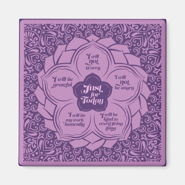 Reiki Principles - Reiki-Rezepte in Lotus Magnet (Vorne)