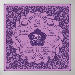 Reiki Principles - Reiki-Rezepte in Lotus Poster
