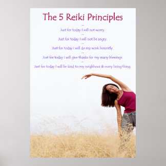 Reiki Principles with Yogini Poster