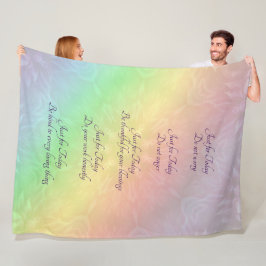Reiki Prinzip-Regenbogen-Mandalaentwurf Fleecedecke