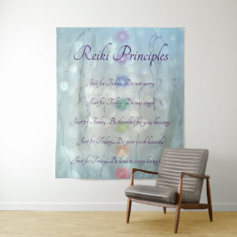 Reiki Prinzipien, die Handentwurf heilen Wandteppich
