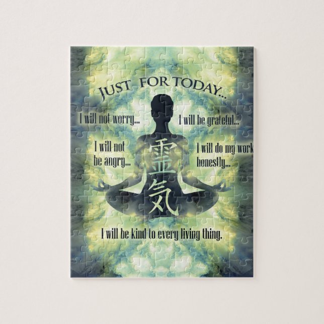 Reiki Prinzipien - Reiki Gebote (Vertikal)
