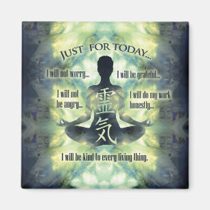 Reiki Prinzipien - Reiki Gebote Magnet