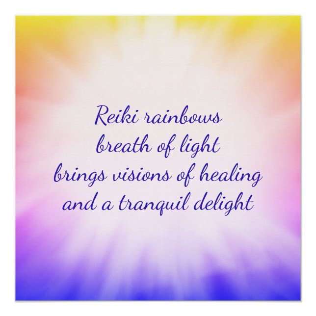 Reiki Regenbows Poster (Vorderseite)