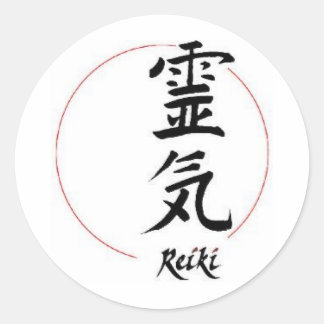 Reiki Runder Aufkleber