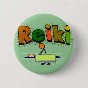 Reiki Stock-Leute-Entwurfs-Geschenke Button