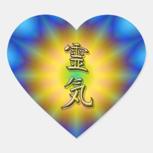 Reiki Symbol Herz-Aufkleber