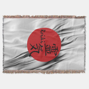 REIKI Symbol rot schwarz + Ihr Hintergrund Decke
