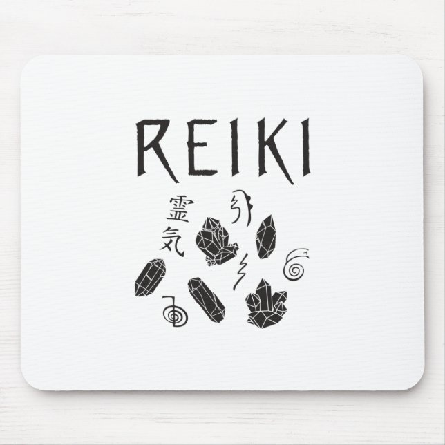 Reiki Symbols | Geschenkideen für Esoteriker Mousepad (Vorne)