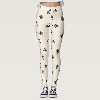 Reiki Symbols Pattern - Reiki Healing Leggings