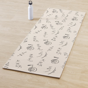 Reiki Symbols Pattern - Reiki Healing Yoga Mat Yogamatte
