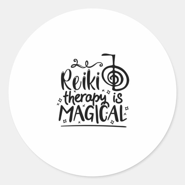 Reiki Therapy | Reiki Master Spiritual Reiki Gesch Runder Aufkleber (Vorderseite)