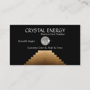 Reiki und Stairs Energy Crystal Business Card Visitenkarte