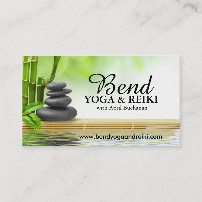 Reiki und Yoga-Visitenkarten Visitenkarte (Vorderseite)