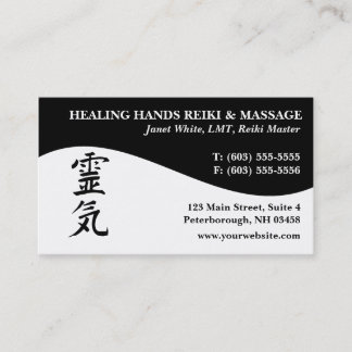 Reiki Vorlagenpraktiker-Visitenkarten Visitenkarte