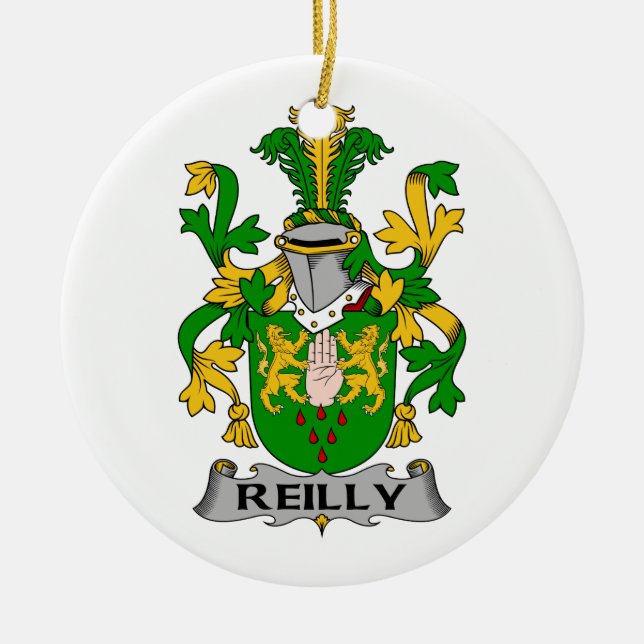 Reilly Familienwappen Keramik Ornament (Vorne)