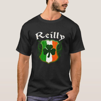 Reilly Irish Surname Ireland Flag Shield Kleeblatt T-Shirt