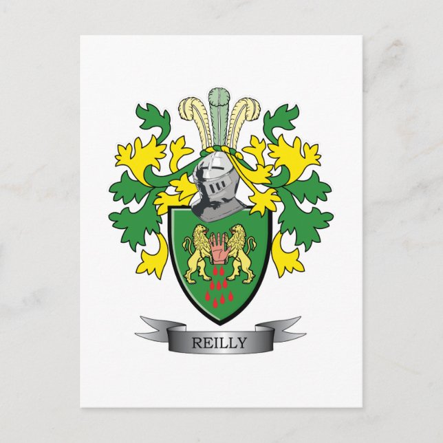 Reilly-Wappen Postkarte (Vorderseite)