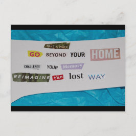 Reimagine der verlorene Weg Postkarte
