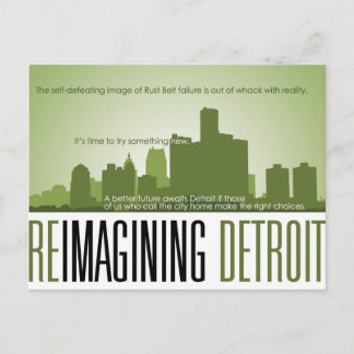 Reimagining Detroit Postcard Postkarte