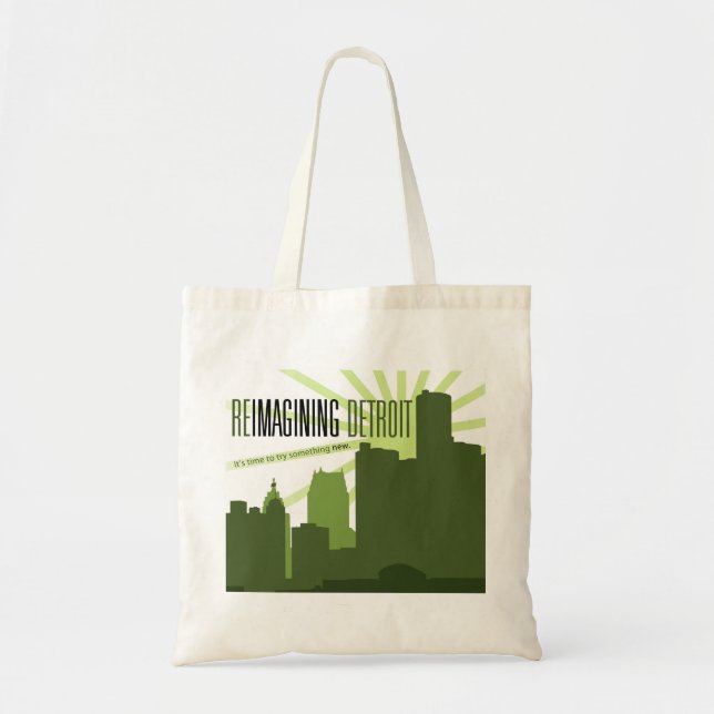 Reimagining Detroit Taschen-Tasche Tragetasche (Vorne)