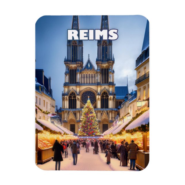 Reims Christmas Elegance Magnet (Vertikal)