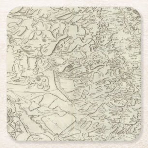 Reims Rechteckiger Pappuntersetzer