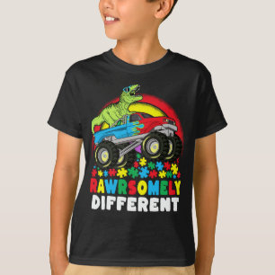 Rein anders als der Rex Monster Truck Autismus T-Shirt