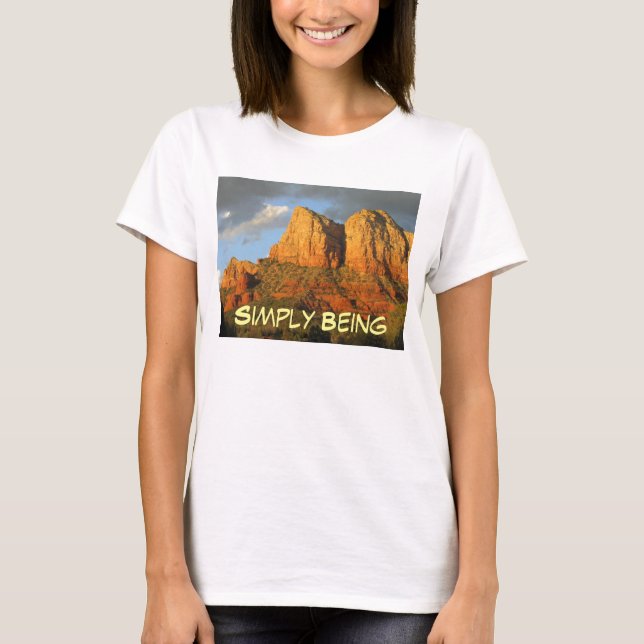 Rein und wahr einfach seiend T-Shirt (Vorderseite)
