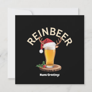 Reinbeer Weihnachtspullover Lustiges Weihnachtsbie Einladung